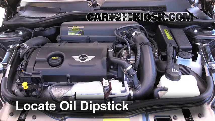 2012 Mini Cooper S 1.6L 4 Cyl. Turbo Hatchback Oil Check Oil Level